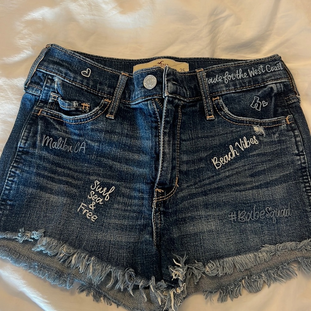 Hollister short shorts high rise